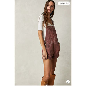 Free People Mauve Shortalls